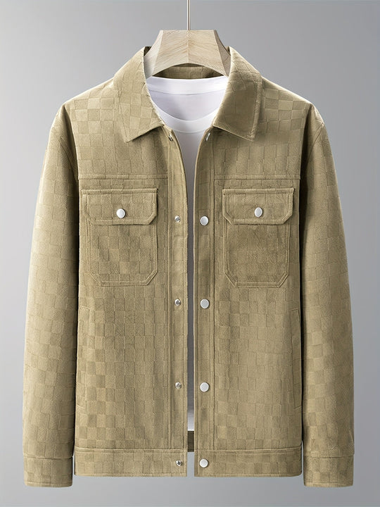 EB | Karierte Wildlederjacke