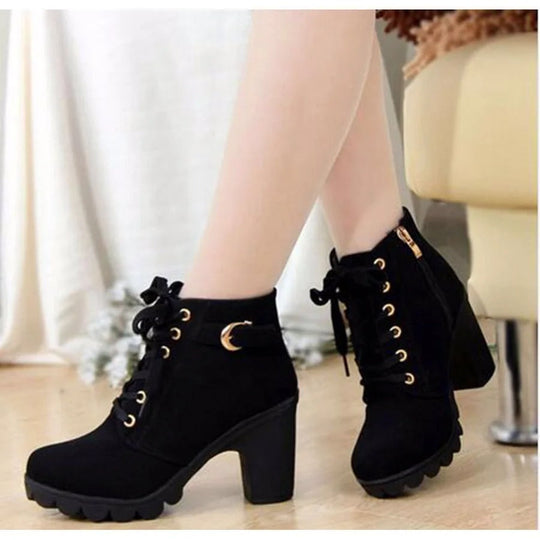 Frauen Schnürpumpstiefel EB