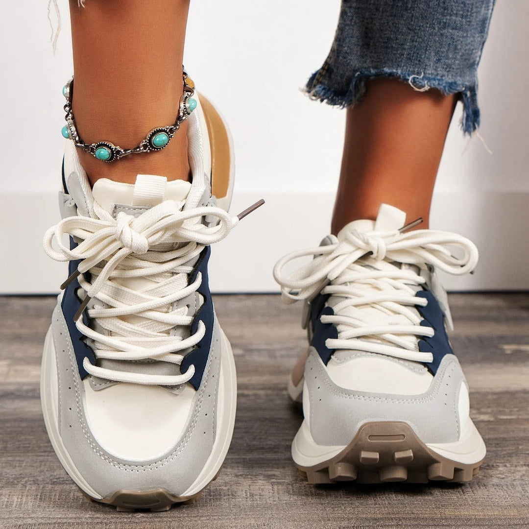 Damen Sneaker mit dicken Sohlen EB