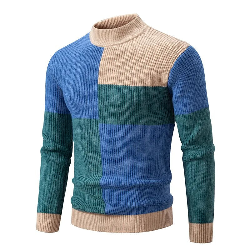 EB | Strickpullover für Männer Wollmischung Einzigartiges Design und Warm