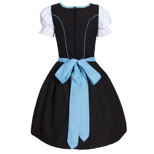 EB - Stilvolle Himmelblau Oktoberfest Dirndl mit Eleganter Stickerei für Frauen