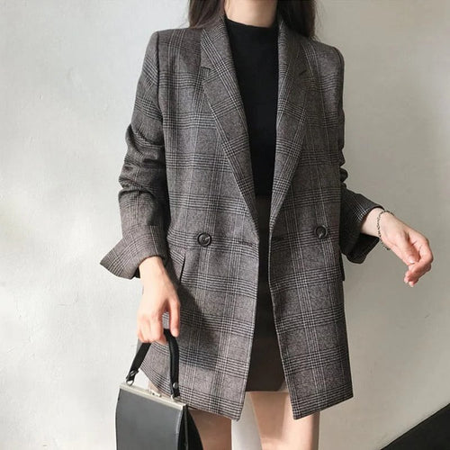 EB | für Frauen - Klassisches Karomuster - Taillierte Passform - Reverskragen