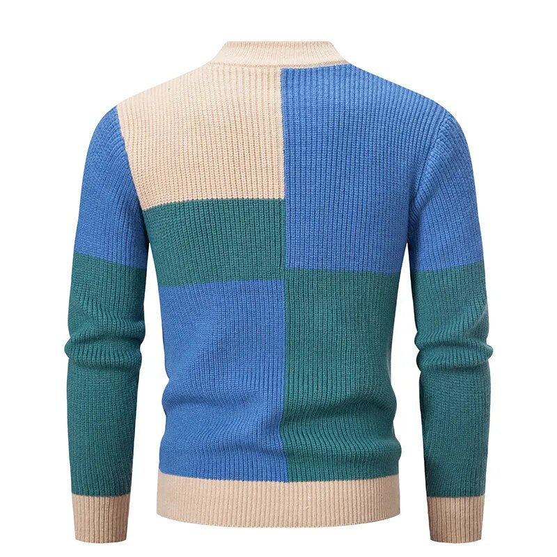 EB | Strickblockmuster Pullover Stilvoll und Modern