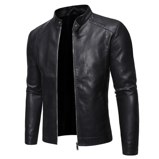 EB | Lederjacke mit Stehkragen