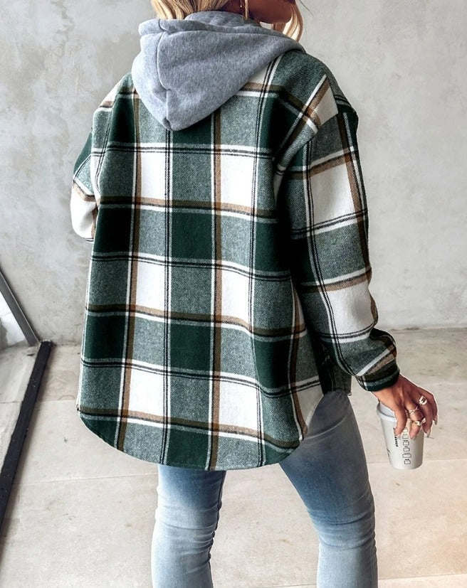EB | Kariertes Kapuzenjacke
