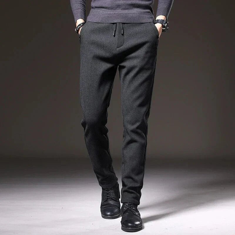 EB | Männer Winter Fleece Warme Casual Hosen