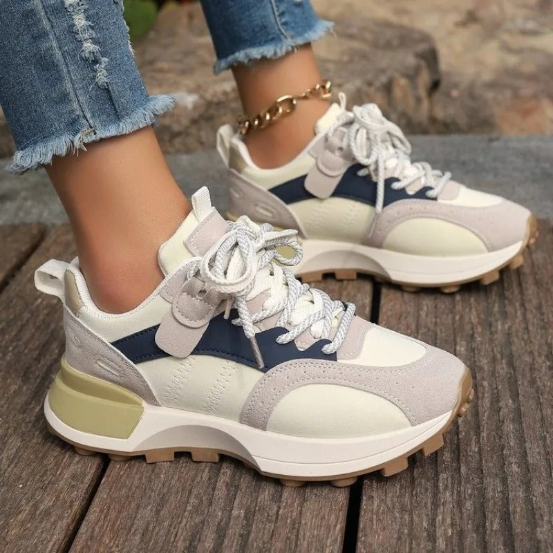Damen Mischfarben Sneakers EB