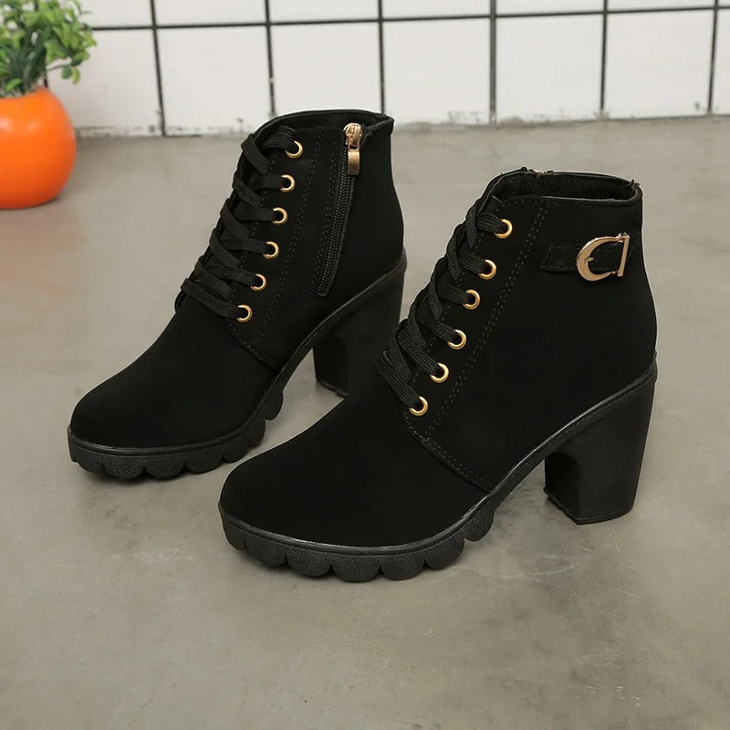 Frauen Schnürpumpstiefel EB