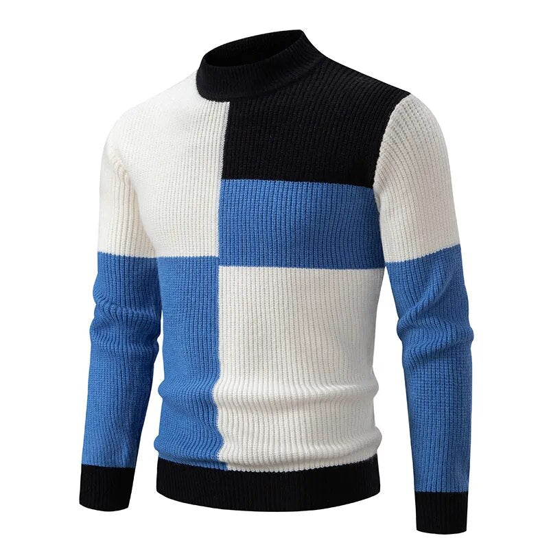 EB | Strickpullover für Männer Wollmischung Einzigartiges Design und Warm
