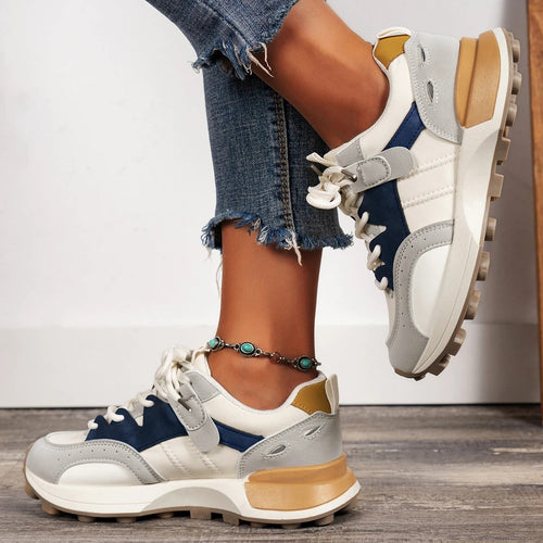 Damen Sneaker mit dicken Sohlen EB