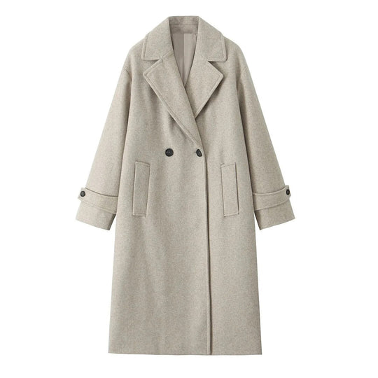 EB | Trenchcoat - Wollmischung - Oversized Fit - Doppelt gefertigt - Klassisches Design