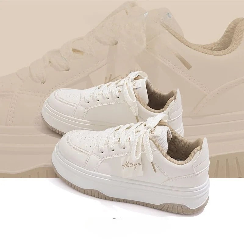 Weiße chunky Sneakers für Frauen EB