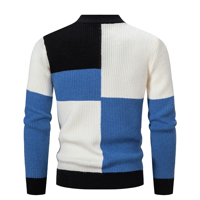 EB | Strickblockmuster Pullover Stilvoll und Modern