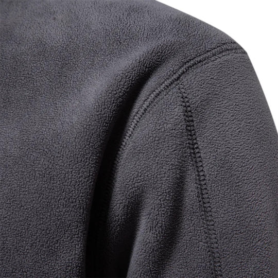 EB | Klassische Fleecejacke mit Hohem Kragen Polyester Warm und Bequem