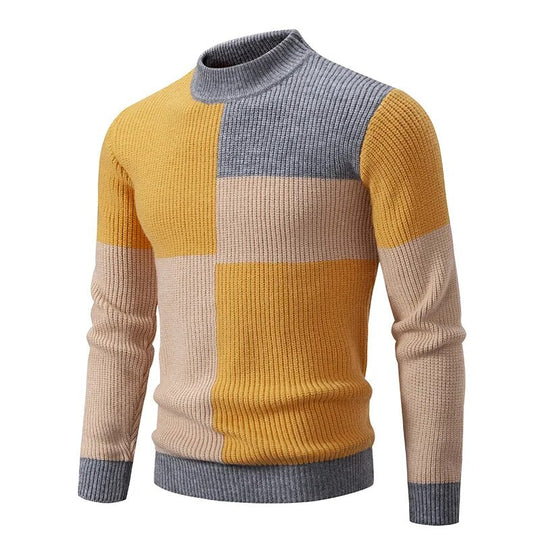EB | Strickblockmuster Pullover Stilvoll und Modern