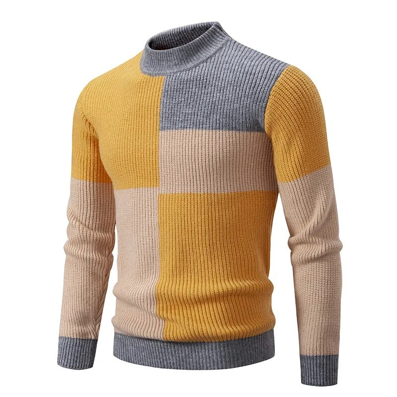 EB | Strickpullover für Männer Wollmischung Einzigartiges Design und Warm