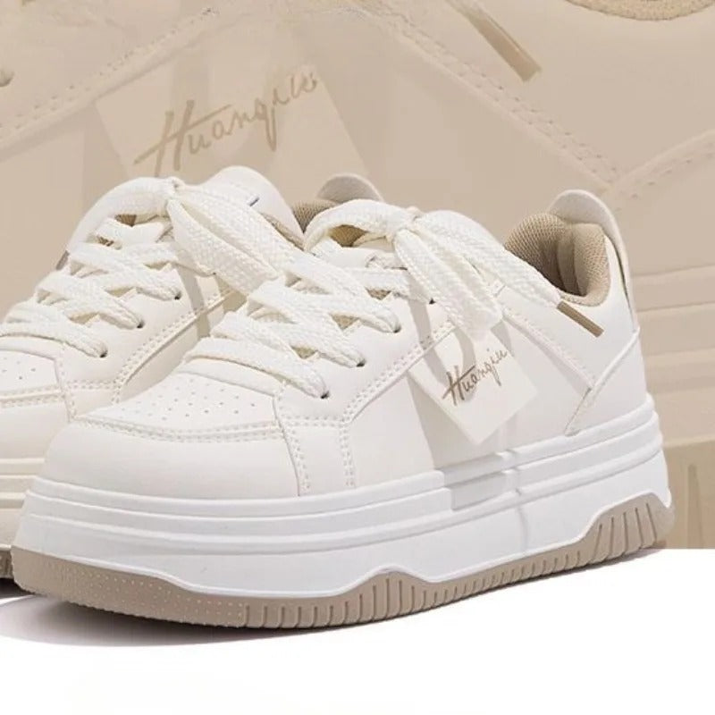 Weiße chunky Sneakers für Frauen EB