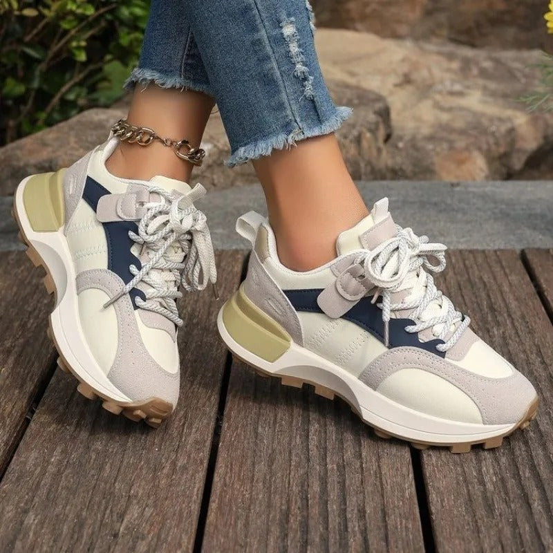 Damen Mischfarben Sneakers EB