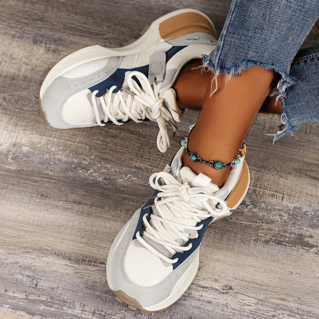 Damen Sneaker mit dicken Sohlen EB