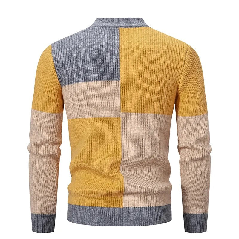 EB | Strickblockmuster Pullover Stilvoll und Modern