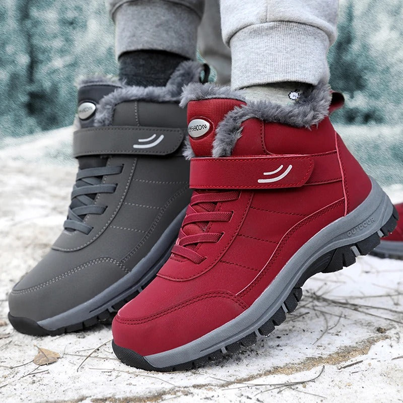 Leichte Frauen Schneestiefel mit Fell EB
