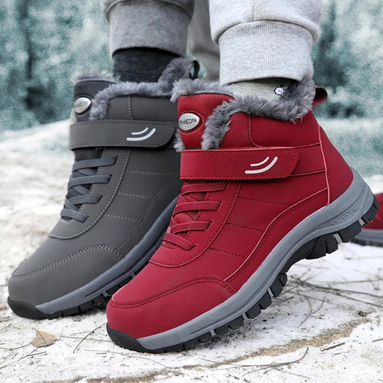 Leichte Frauen Schneestiefel mit Fell EB