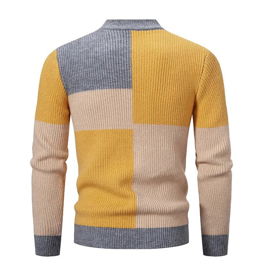 EB | Strickpullover für Männer Wollmischung Einzigartiges Design und Warm