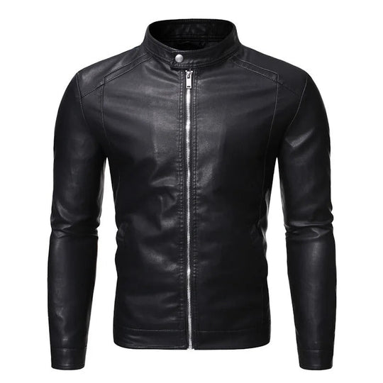 EB | Lederjacke mit Stehkragen