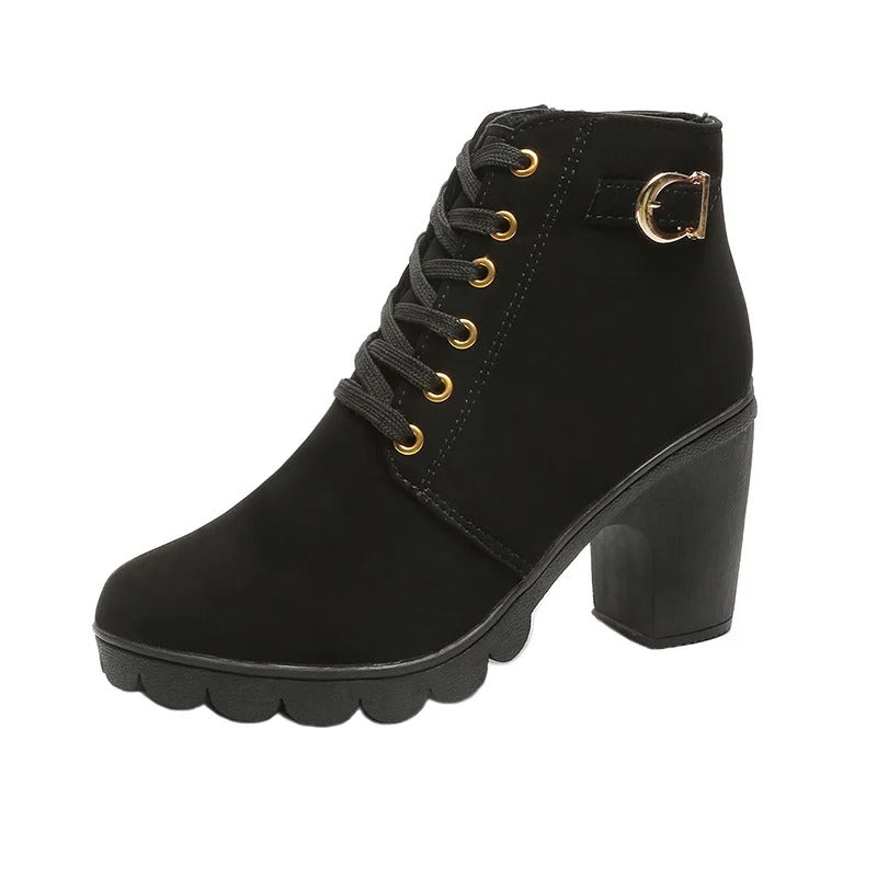 Frauen Schnürpumpstiefel EB