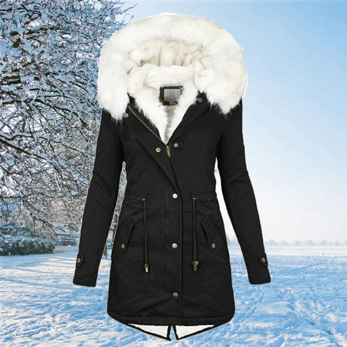 EB | Der Neue Parka Jacke mit Kapuze und Fellfutter In Übergröße
