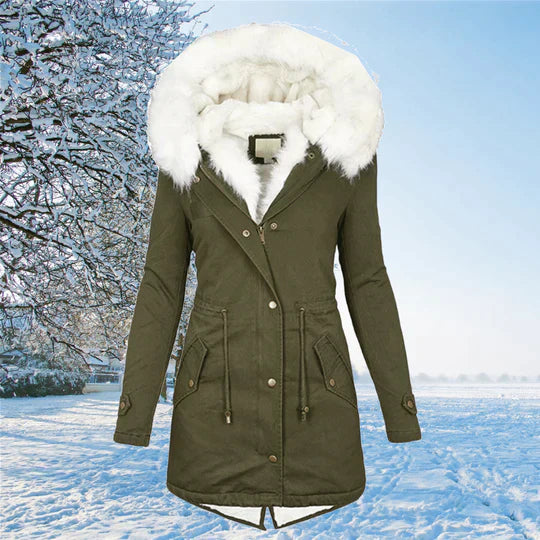 EB | Langarmiger warmer Wintermantel
