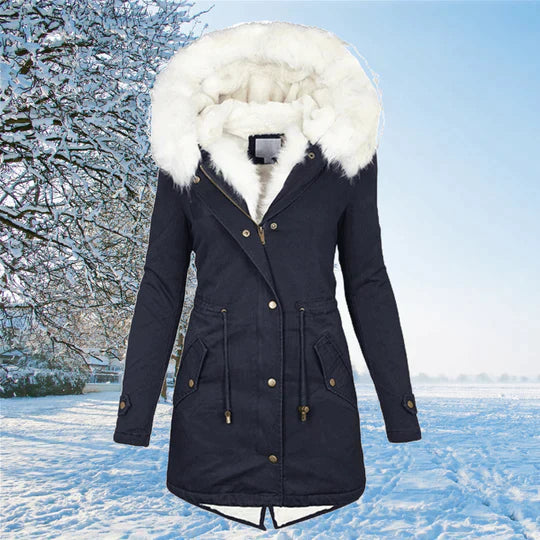EB | Langarmiger warmer Wintermantel