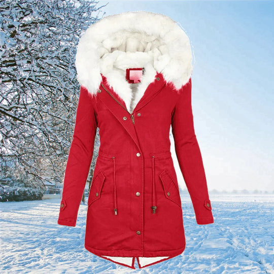 EB | Der Neue Parka Jacke mit Kapuze und Fellfutter In Übergröße