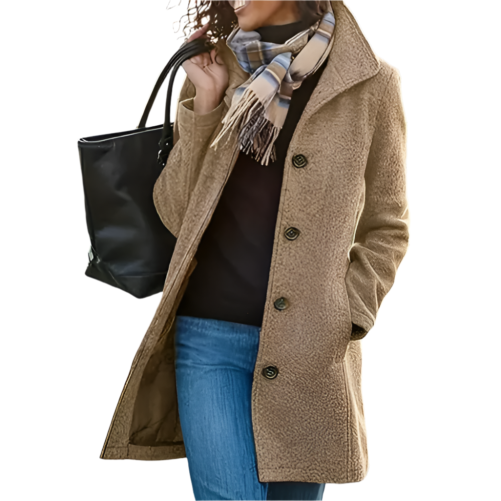 EB | Lange Freizeit Damenjacke in Grau, Grün und Khaki