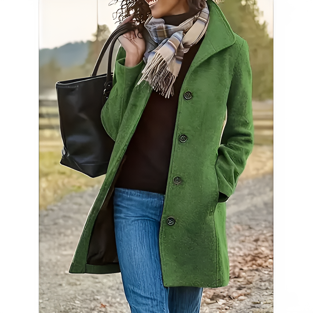 EB | Lange Freizeit Damenjacke in Grau, Grün und Khaki