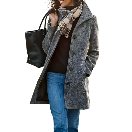 EB | Lange Freizeit Damenjacke in Grau, Grün und Khaki