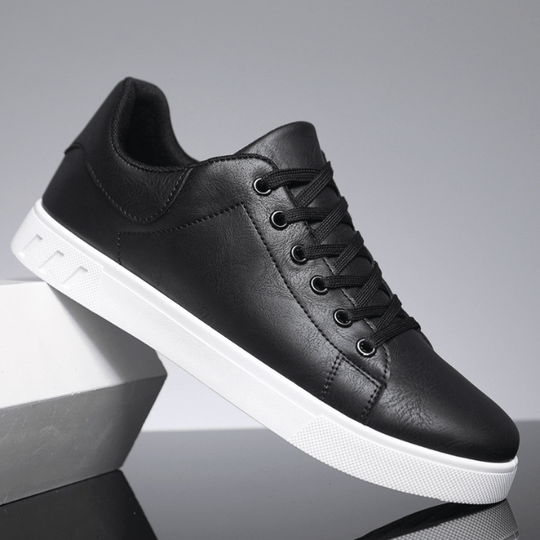 EB | Sneakers Herren Leder Sneakers Komfortabel Trendy Freizeit Sneakers