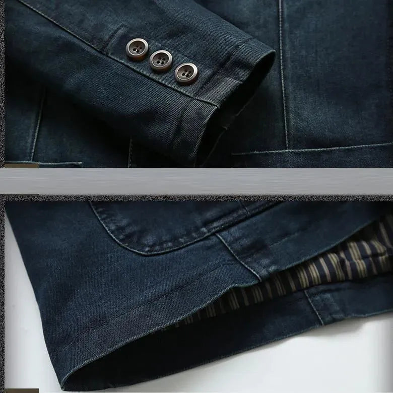 EB | Herren Blazer - Cowboy Denim Jeans Blazer
