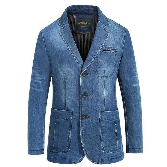 EB | Herren Blazer - Cowboy Denim Jeans Blazer