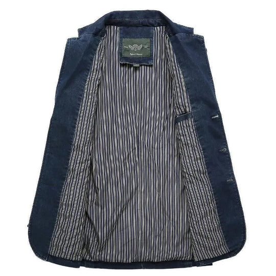 EB | Herren Blazer - Cowboy Denim Jeans Blazer