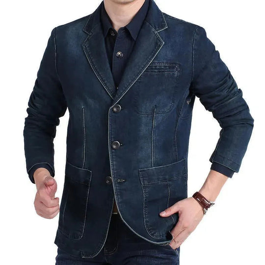 EB | Herren Blazer - Cowboy Denim Jeans Blazer