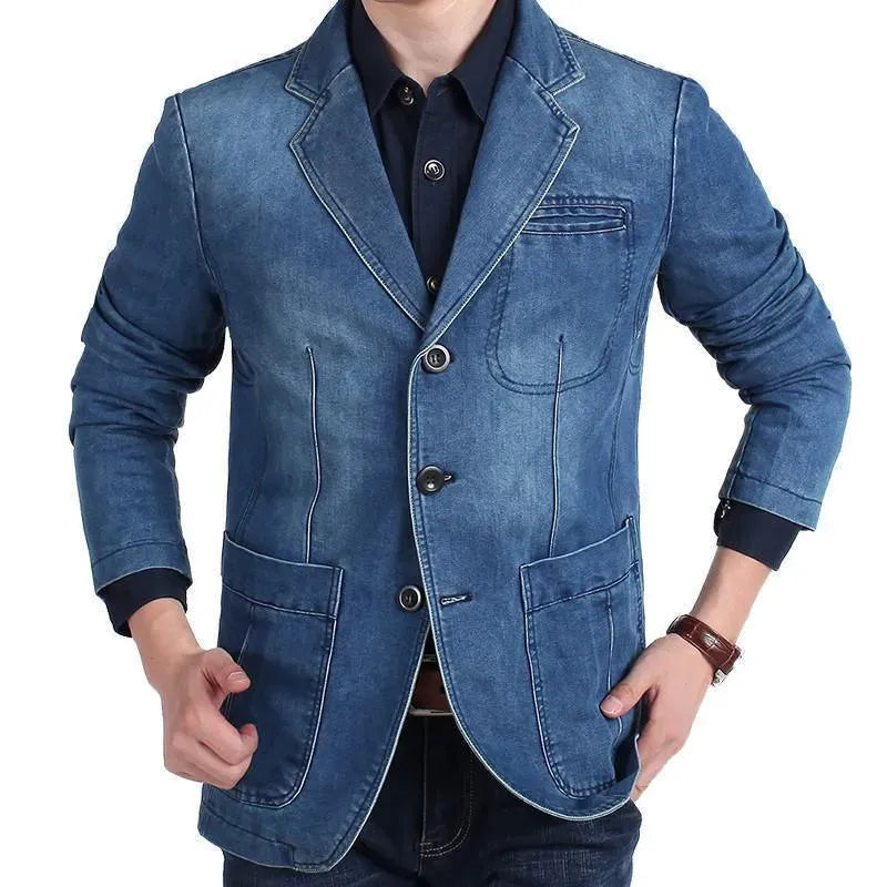 EB | Herren Blazer - Cowboy Denim Jeans Blazer