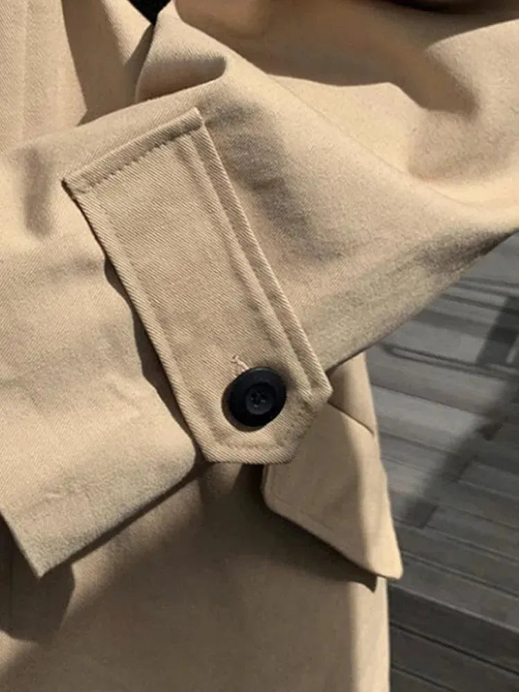 EB | Herren Lange Übergroße Steppjacke