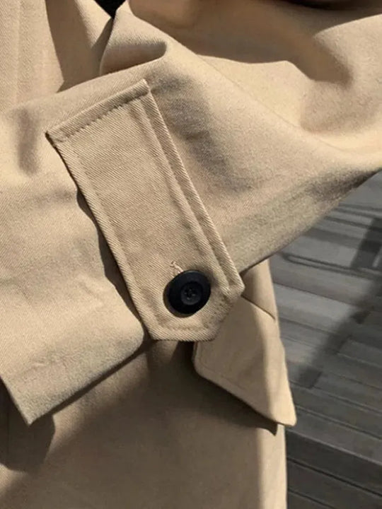 EB | Herren Lange Übergroße Steppjacke