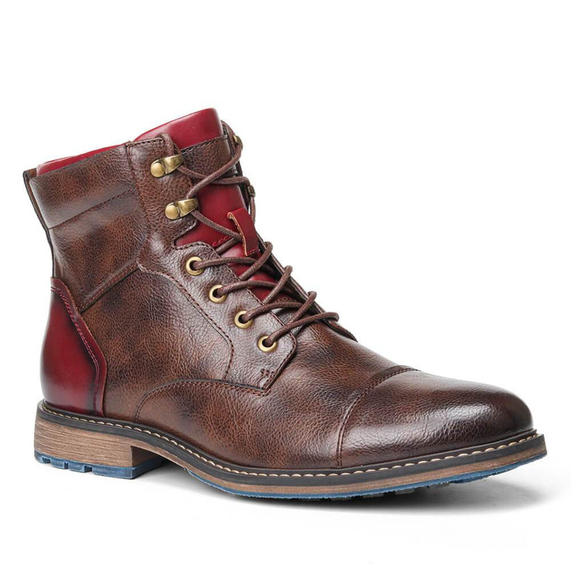 Rutschfeste blonde Stiefel mit seitlichem Reißverschluss EB