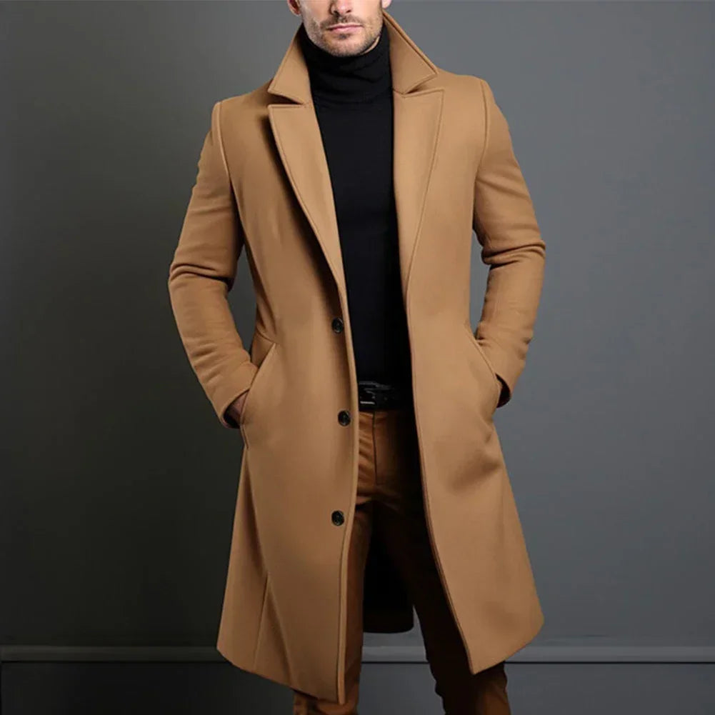 EB | Herren Klassischer Maßanzug Mantel – Marineblau, Schwarz, Beige Optionen