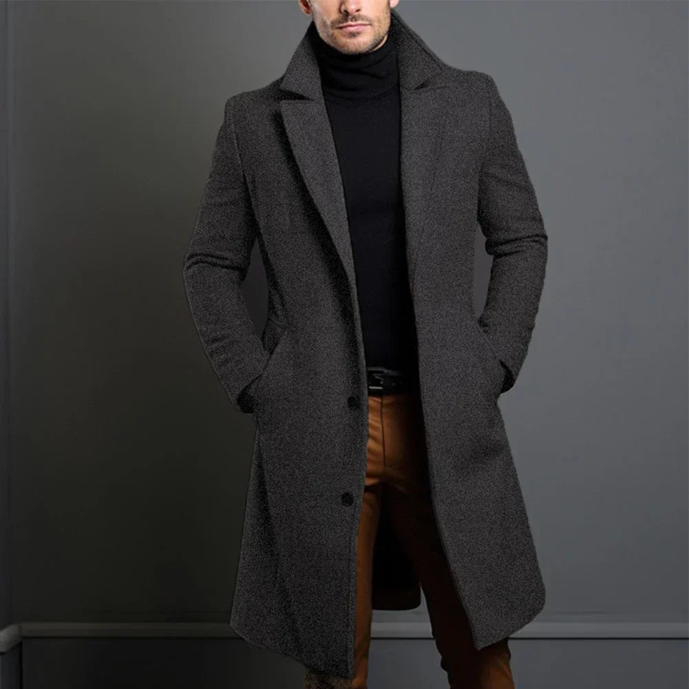 EB | Herren Klassischer Maßanzug Mantel – Marineblau, Schwarz, Beige Optionen