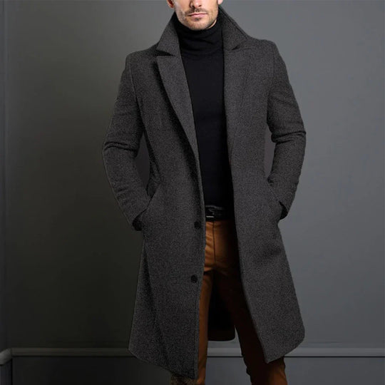 EB | Herren Klassischer Maßanzug Mantel – Marineblau, Schwarz, Beige Optionen