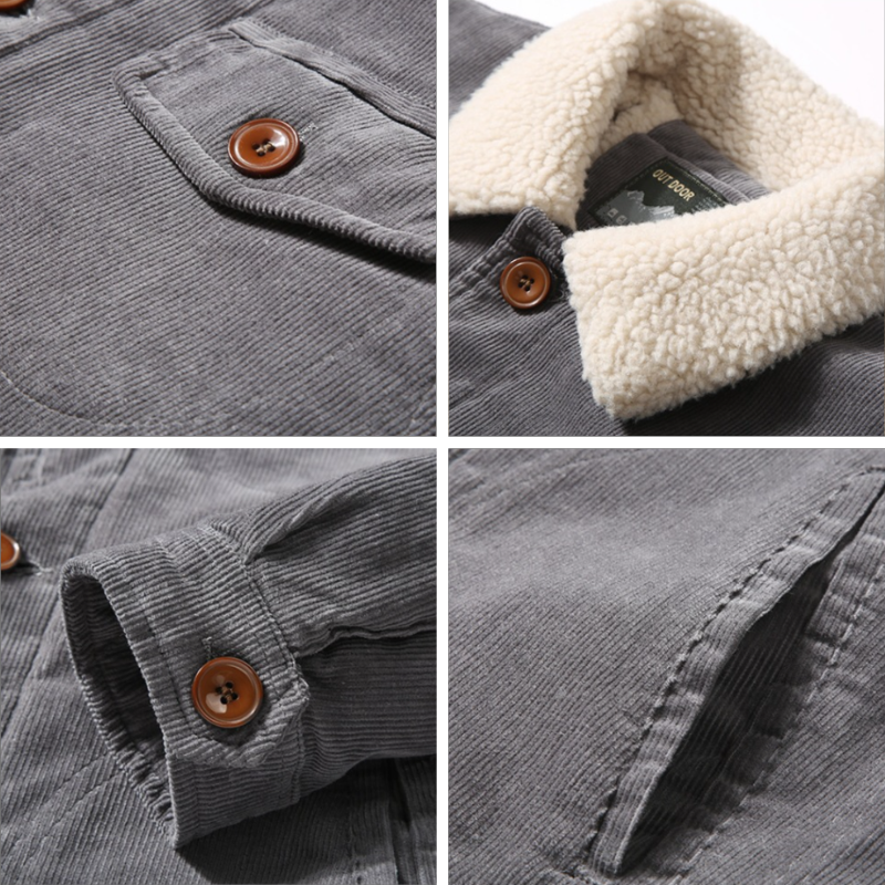 EB | Herren Cordjacke Herbst mit weichem Innenfutter