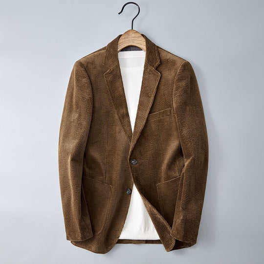 EB | Herren Cordhosenjacke – Eingekerbter Revers, Smart Casual Blazer